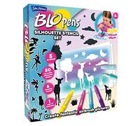 John Adams | BLOPENS® Silhouette Stencil Set Activity Set: Create beautiful silhouette drawings with amazing airbrush effects! | Arts & crafts | Ages 4+