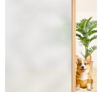 Bloss Frosted Window Film Privacy Window Film Opaque Glass Film Bathroom Window Film Static Cling Film No Glue Heat Control, 17.7 by 78.7 inches