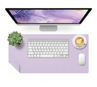 Bloss Purple Desk Mat, Leather Desk Pad, Desk Matt for Desktop, Waterproof Desk Pad Mat, Computer Mat for Office Work/Home/Decor/Desk Protector/Cover(23.6"x 13.8")