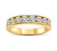 Blossom 9ct Gold 1 Carat Lab Grown Diamond Half Eternity Ring - L40019-R