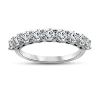 Blossom 9ct White Gold 1.5 Carat Lab Grown Diamond Half Eternity Ring - L40017-L