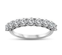 Blossom 9ct White Gold 1.5 Carat Lab Grown Diamond Half Eternity Ring - L40017-R
