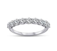 Blossom 9ct White Gold Lab Grown Diamond Half Eternity Ring - 1/2ct - L40015-J