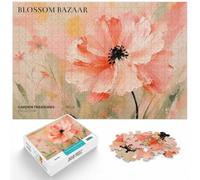 Blossom Bazaar Garden Treasures ｜ Coral Bloom Jigsaw Puzzle, 1000 Piece | For festive family time away from screens, this adult jigsaw puzzle with 1000 pieces suits quiet days around New Year.