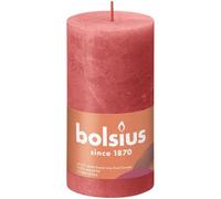 Blossom Bolsius Rustic Shine Pillar Candle 130 X 68mm - Pink