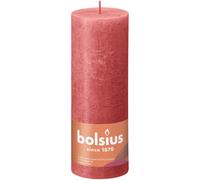 Blossom Bolsius Rustic Shine Pillar Candle 190 X 68mm - Pink