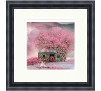 Blossom Bothy by Esther Cohen Framed Medium Overall Size 47cm x 47cm / Black