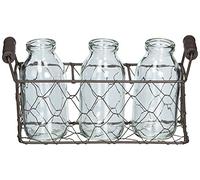 Blossom Bucket 131-36733 Small Rectangle Decorative Basket, Metal