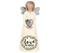 Blossom Bucket 191-12100 Love One Another Angel Figurine Home Ornament, Multi-color, 5 x 2 Inch