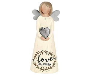 Blossom Bucket 191-12100 Love One Another Angel Figurine Home Ornament, Multi-color, 5 x 2 Inch