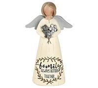 Blossom Bucket FAMILY ANGEL HOLDING FLOWERS decoration, multi-color