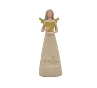 Blossom Bucket Feather & Grace Hand Painted Resin Decorative Figurine - Calm All Your Fears