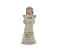 Blossom Bucket Feather & Grace Hand Painted Resin Decorative Figurine - Grandma Frame