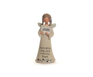 Blossom Bucket Feather & Grace Hand Painted Resin Decorative Figurine - Grandma Frame