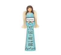 Blossom Bucket Feather & Grace Hand Painted Resin Decorative Figurine - Home Sign, 6 x 2.25