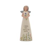 Blossom Bucket Feather & Grace Hand Painted Resin Decorative Figurine - Shes My Aunt