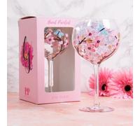 Blossom & Dragonfly Gin Glass - Clear