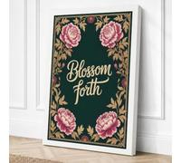 Blossom Forth Botanical Canvas Wall Art Print 18x12 Inch