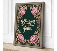 Blossom Forth Botanical Canvas Wall Art Print 36x24 Inch