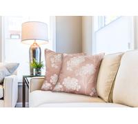 Blossom - Jacquard Cushion Cover in Blush Pink - Emma Barclay | TJ Hughes