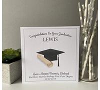Blossom Lane Cards & Gifts Personalised Handmade Congratulations on Your Graduation (Small 6x6 inches)