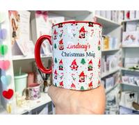 Blossom Lane Personalised Ceramic Gonk Mug, Christmas Stocking Filler, Hot Chocolate Cup, Christmas Eve Box, Secret Santa Gift Idea