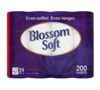 Blossom Soft Premium 2 Ply Toilet Tissue 24 Rolls x Case of 1