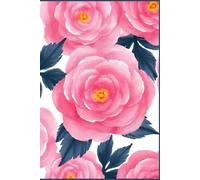 Blossoming Dreams in Navy & Pink: Cute 6x9 Hardcover Journal • 110 Unlined Pages • Matte Finish • Perfect for School Notes, Doodles & Ideas