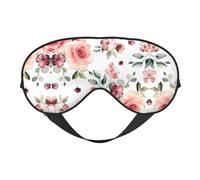 Blossoming Rose Flowers Sleep Eye Mas Updated Design Light Blocking Night Eye Blinder Men Women Shift Work Travel
