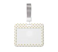 Blossoming Sunflower Print Card Badge Holder Everyday Lightweight Waterproof Transparent Office Conference