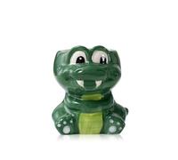 BLOSSOMLIFE Cute Animals Planter, Mini Ceramic Cartoon Animal Shaped Succulent Flower Pot Indoor Air Plants Holder, Mini Flower Vase Fun Animal Decor (Crocodile)