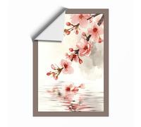 Blossoms Above Water Botanical Unframed Wall Art Print A2 (59.4×42cm), Wall Decor for Living Room, Bedroom, Office & Home, Art Gift