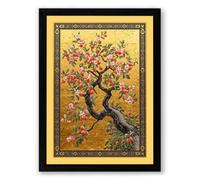 Blossoms in Spring Japandi Framed Wall Art Print A3 (42×29.7cm) Black, Wall Decor for Living Room, Bedroom, Office & Home, Ready to Hang, Art Gift