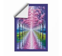 Blossoms Under Glass Romantic Unframed Wall Art Print A2 (59.4×42cm), Wall Decor for Living Room, Bedroom, Office & Home, Art Gift