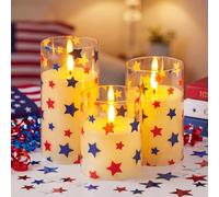 Blosssound 3 Pack Sage Green Flameless Candles Operated Willow Leaf Flameless Flickering Candles LED for Home Fireplace Sage Green Wedding Spring Summer Home Decor with Timer