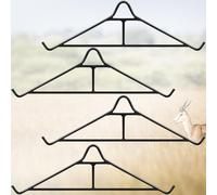 Blosssound 4 Pcs Heavy Duty Gambrel 800 Lbs 23.6" Wide Hanging Game Gambrel Steel Deer Hanger for Elk Bear Moose Hog Hunting Equipment, Black
