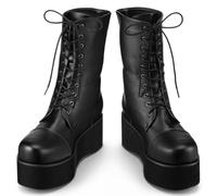 Blosssound Medieval Renaissance Pirate Boots,Monster Boot,Black,Us 10
