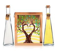 Blosssound Unity Sand for Wedding Ceremony Set and The Two Shall Become One Unity Sand Ceremony Shadow Box and Vases for Wedding Centerpiece Marriage Bridal Party Supplies