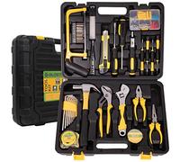 BLOSTM 100 Piece Tool Kit - Complete Tool Set With Essential Hand Tools for DIY Projects, Household Repairs, Auto Maintenance - Home Tool Kit Set With Tool Box Organiser, Hammer Pliers Screwdrivers