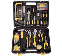 BLOSTM 100 Piece Tool Kit - Complete Tool Set with Essential Hand Tools | Home Tool Kit Set for DIY Projects, Household Repairs, Auto Maintenance, with Tool Box Organiser, Hammer Pliers Screwdrivers