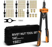 Blostm 14" Rivet Nut Tool Set With Riveting Pliers