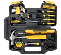 BLOSTM 39-Piece Tool Kit - Compact Tool Set with Essential Hand Tools for DIY Projects & Repairs - Small Tool Kit for Home & Office with Portable Tool Storage Box, Hammer Pliers Screwdrivers & More