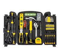 BLOSTM 54-Piece Tool Kit - Office & Home Tool Kit with Essential Hand Tools for DIY Projects & Household Repairs - Includes Portable Storage Box, Screwdrivers, Hex Keys, Pliers, Hammer, Wrench & More