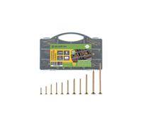 BLOSTM 780PC Wood Screws Assortment - Large Zinc Plated Screw Set, Extra Strong Assorted Screws For Wood Fences, Doors, Floorboard Etc. - Assorted Wood Screws with Screw Box Organiser