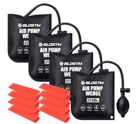 BLOSTM Air Wedge Door Pump Up Bags - 4 Pack Heavy Duty Inflatable Air Wedge Pump Wind Bags for Doors & Window Installation, Car Repair, DIY - Wind Bag for Lifting up to 135kg - with 8 Plastic Wedges