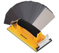 Blostm Assorted 48 Pieces Sandpaper With Sanding Block Sander