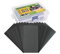 BLOSTM Assorted Sandpaper 102PCS - 60 to 3000 Grit Wet and Dry Sandpaper for Wood & Metal 6 of Each, Abrasive Paper Sheets with Compact Case for Wood, Metal, Automotive, Furniture & More -3 x 5.5 Inch