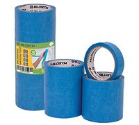 BLOSTM Blue Masking Tape for Painting & Decorating - 10 Pack | 24mm x 20m, Use for Labelling, 3D Printer Heated Bed or Decorators Tape for Painters, No Residue