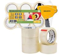 Blostm Clear Packaging Tape & Gun Dispenser