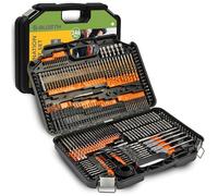 BLOSTM Combination Drill Bit Set - 246PCS Drill Bit Sets Includes Various Sizes, HSS Titanium Twist Masonry Drill Bits Set, Wood Drill Bit Set, Screwdriver Bits & More in Storage Case